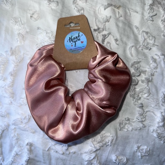 Handmade | Blush Satin Scrunchie - Picture 3 of 8